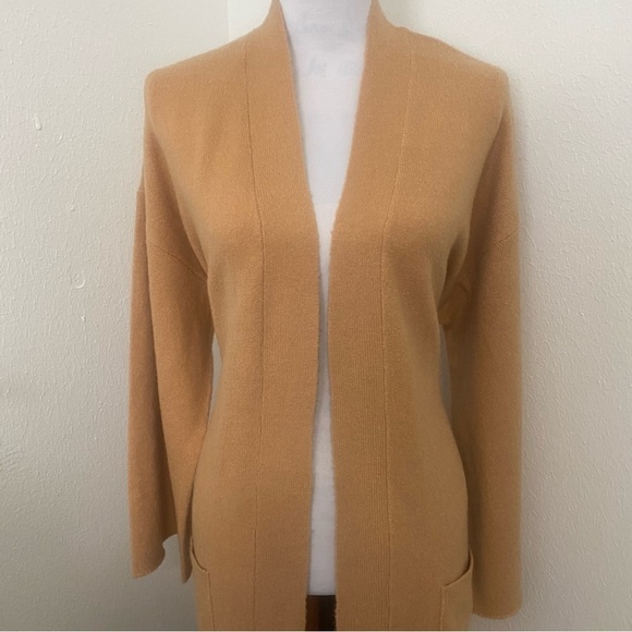 ASOS • Threadbare Longline Soft Camel Cardigan with Tie-belt and Pockets Sz 6NWT - Picture 2 of 10
